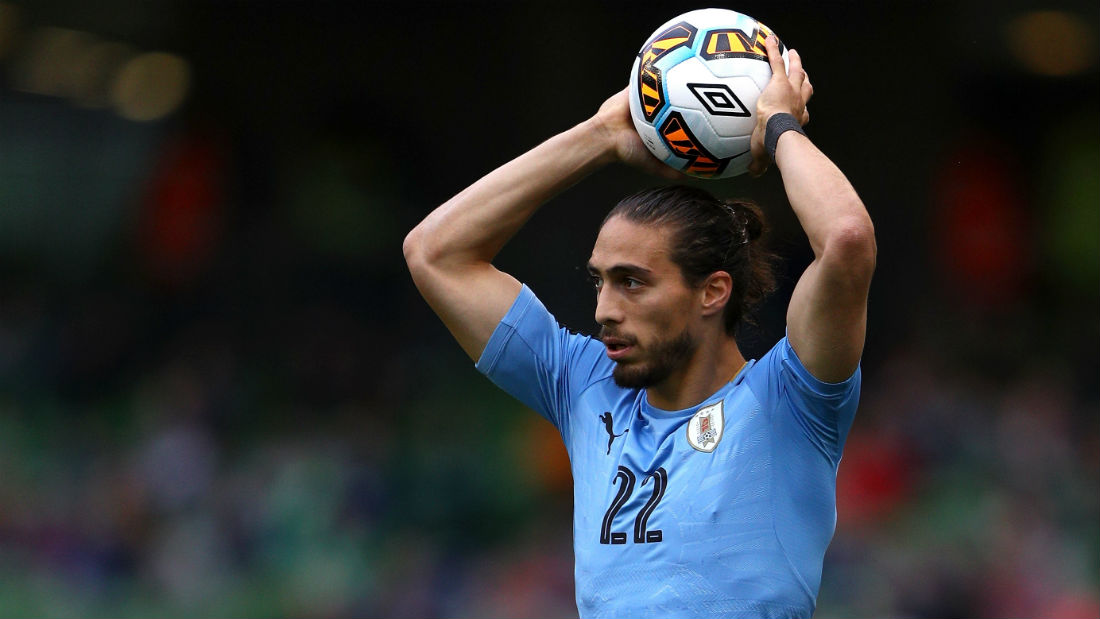 C&aacute;ceres, com a sele&ccedil;&atilde;o do Uruguai (Foto: Getty Images)