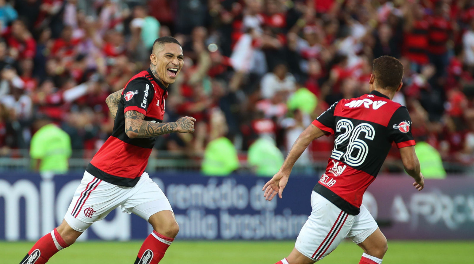 As capacidades de Guerrero foram decisivas &agrave; vit&oacute;ria do Flamengo sobre o S&atilde;o Paulo