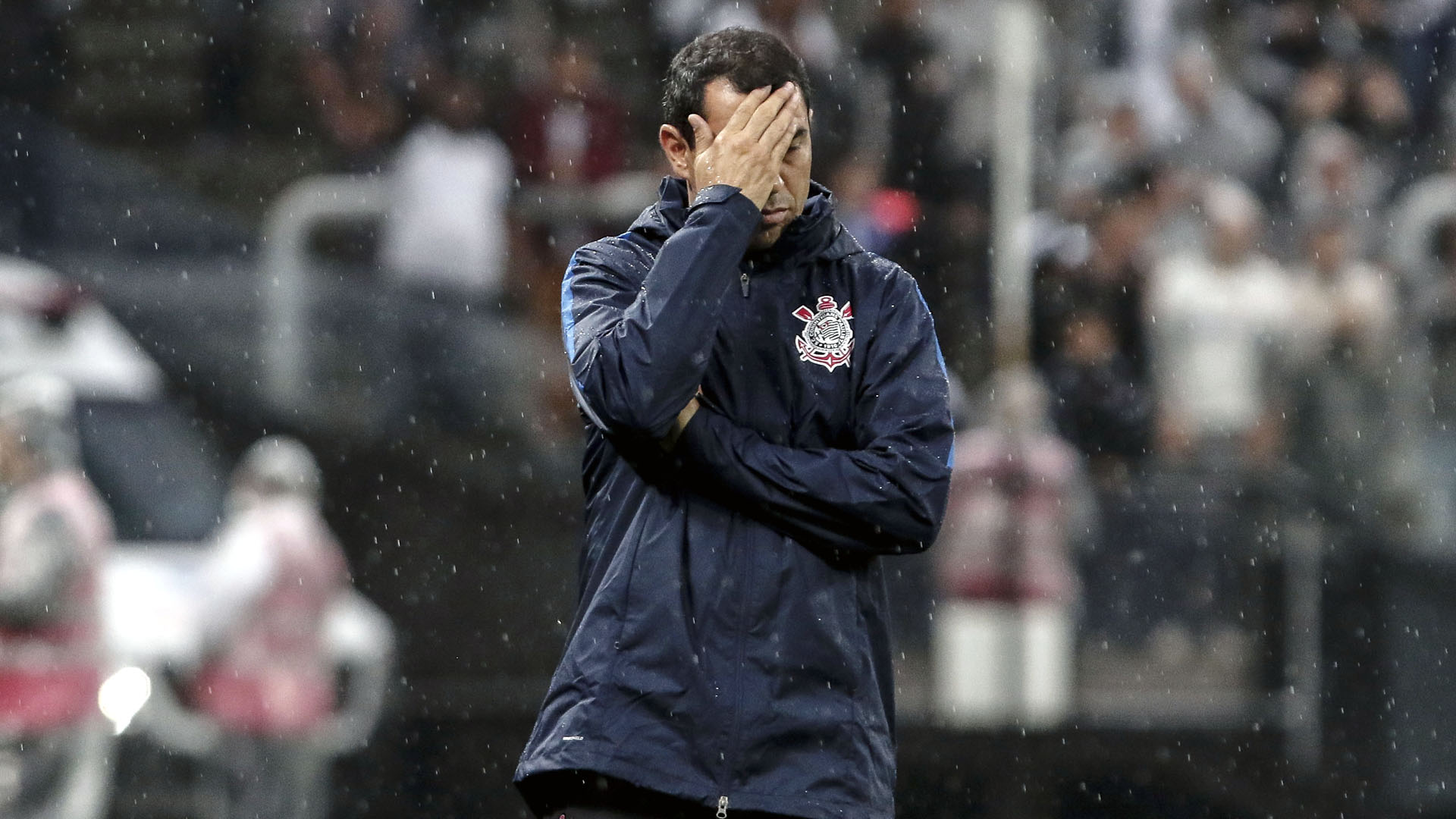 Fabio Carille, t&eacute;cnico do Corinthians (Photo by Miguel Schincariol/Getty Images)