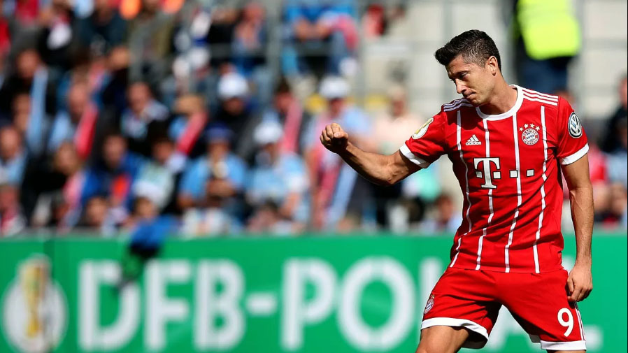 Lewandowski e Rib&eacute;ry come&ccedil;am bem a temporada e d&atilde;o vit&oacute;ria ao Bayern na Copa da Alemanha