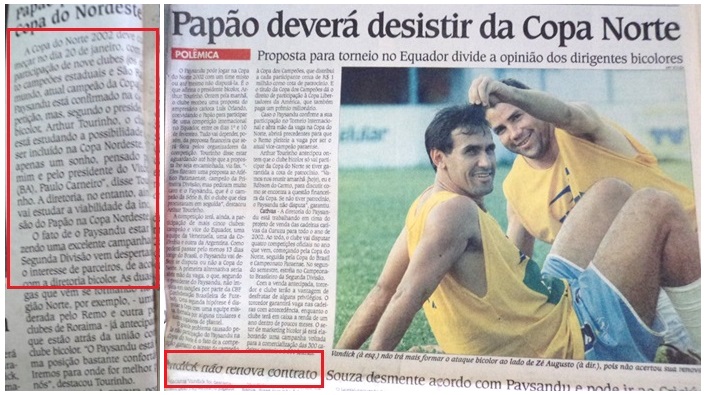 Pap&atilde;o 05 -Copa Norte 2001