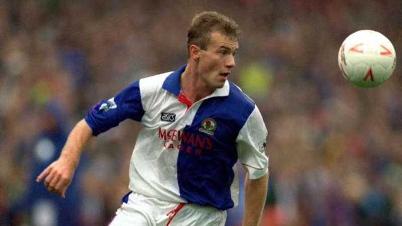 Football - Stock Season 92/93 Mandatory Credit:Action Images/John Sibley Alan Shearer - Blackburn Rovers