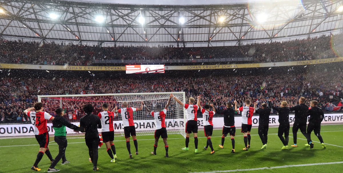 O uso do VAR transformou o placar de 2 a 0 em 1 a 1, mas n&atilde;o impediu o t&iacute;tulo do Feyenoord