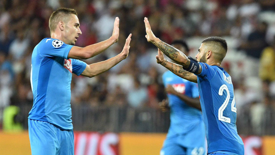 O Napoli terminou de detonar o Nice e rompeu a sina italiana para se confirmar na Champions