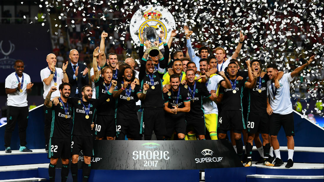 O dom&iacute;nio do meio-campo foi preponderante para a vit&oacute;ria do Real Madrid na Supercopa