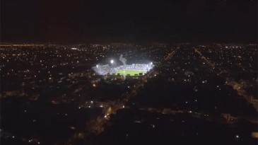 O recebimento do Atlético Tucumán filmado por um drone é simplesmente de arrepiar