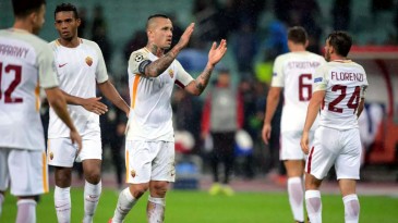 Roma venceu Qarabag com emoção em Baku e Nainggolan dá diagnóstico: “Talvez os tenhamos subestimado”