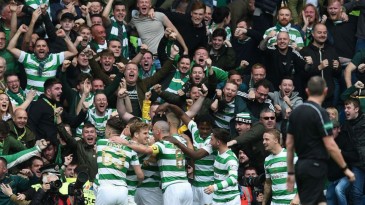 Os gols do Celtic na Old Firm ficam bem mais bonitos diante da comemoração insana da torcida