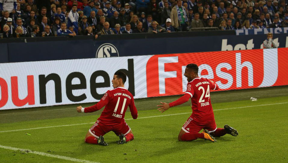 James teve uma atua&ccedil;&atilde;o m&aacute;gica para destruir o Schalke e mostrar ao Bayern a que veio