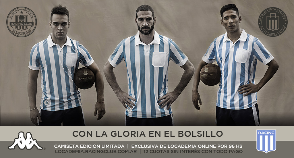 O Racing lan&ccedil;ou uma camisa lind&iacute;ssima para celebrar os 50 anos de suas maiores gl&oacute;rias