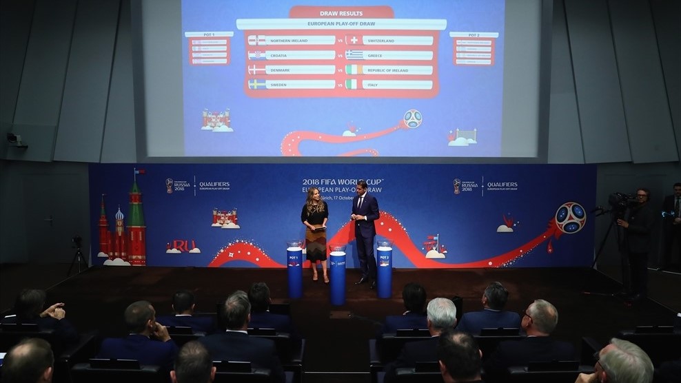 Su&eacute;cia x It&aacute;lia &eacute; o jog&atilde;o: veja confrontos da repescagem europeia para Copa 2018