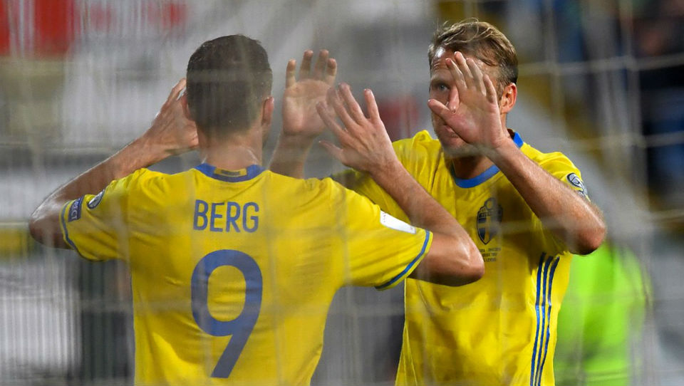 Com show de Berg, a Su&eacute;cia detonou Luxemburgo e aplicou sua maior goleada desde 1938