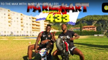 Balotelli, o Super Mario, venceu uma partida de Mario Kart na vida real