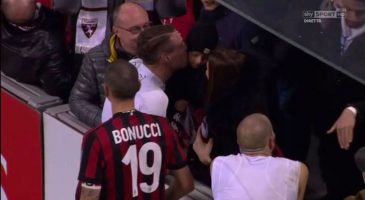 Foi bacana ver o carinho de Belotti com seu maior fã: o filhinho de Bonucci