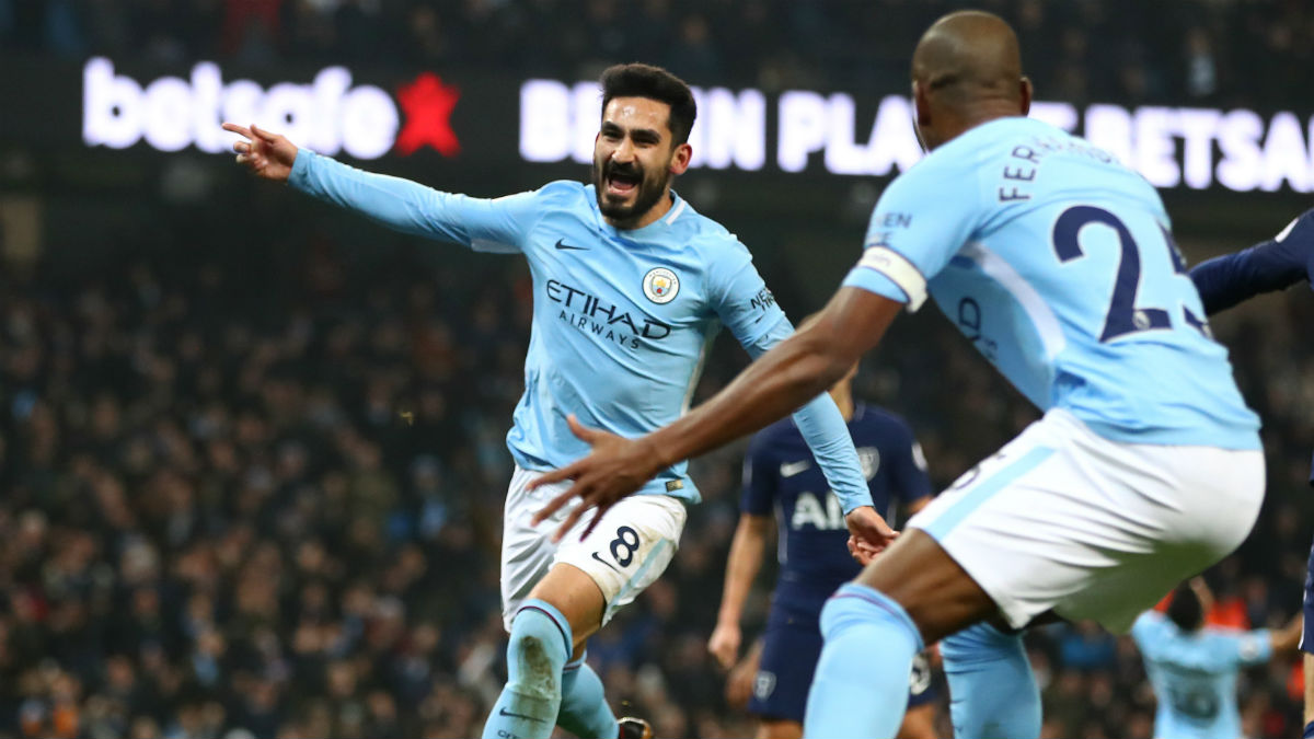 Mais uma atua&ccedil;&atilde;o devastadora do Manchester City e mais uma vit&oacute;ria: 4 a 1 sobre o Tottenham