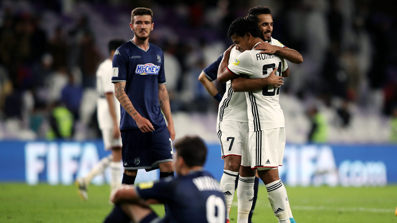 Auckland City foi melhor o tempo todo, mas Al Jazira tinha Romarinho e saiu com a vit&oacute;ria