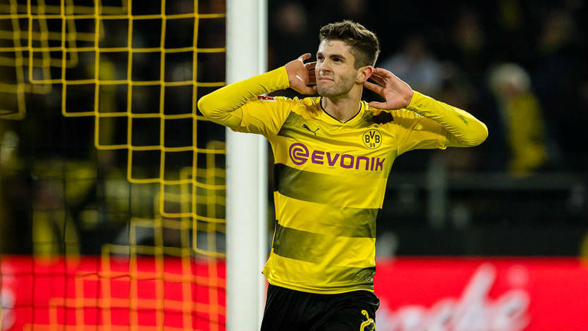 Olha a categoria de Pulisic no gol da segunda vitoria seguida do Borussia Dortmund