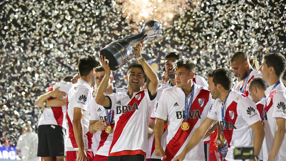 Com Gallardo, o River ergueu sete ta&ccedil;as em tr&ecirc;s anos, e agora celebra a Copa Argentina