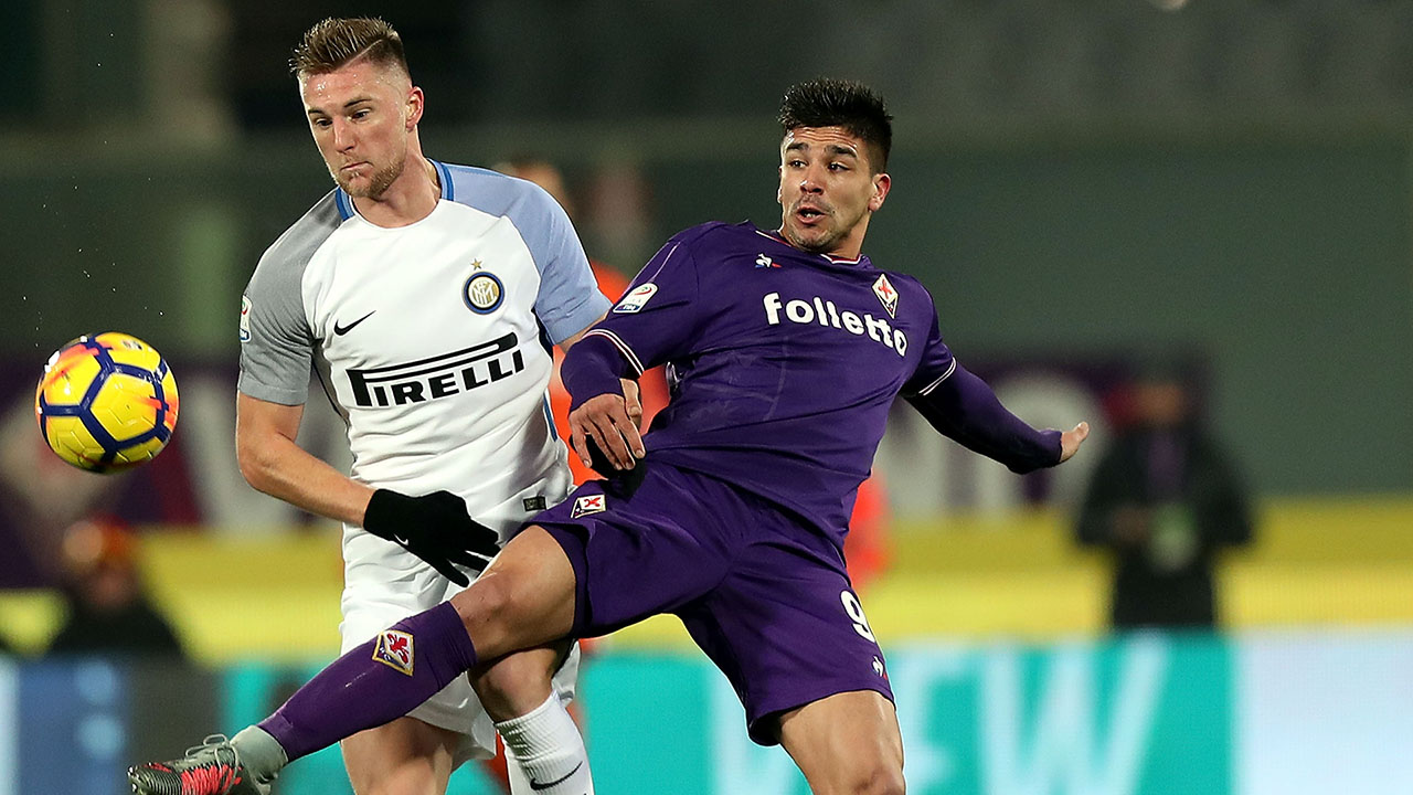 Fiorentina martelou at&eacute; arrancar o empate nos acr&eacute;scimos contra uma Inter que jogou pouco futebol