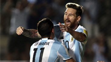 Di Maria: “Somos candidatos a ganhar a Copa porque temos Messi”