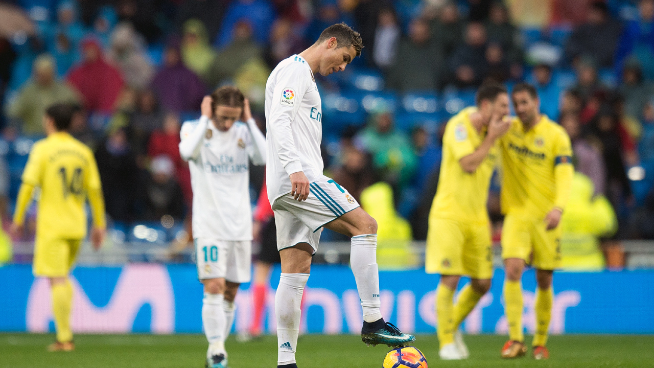 Al&eacute;m de jogar mal, Real Madrid ainda perdeu em casa com um gola&ccedil;o do Villarreal
