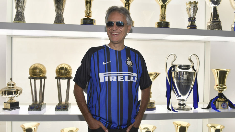 Andrea Bocelli: &ldquo;Sempre fui torcedor da Inter. Mas, acima de tudo, sou anti-Juventus&rdquo;