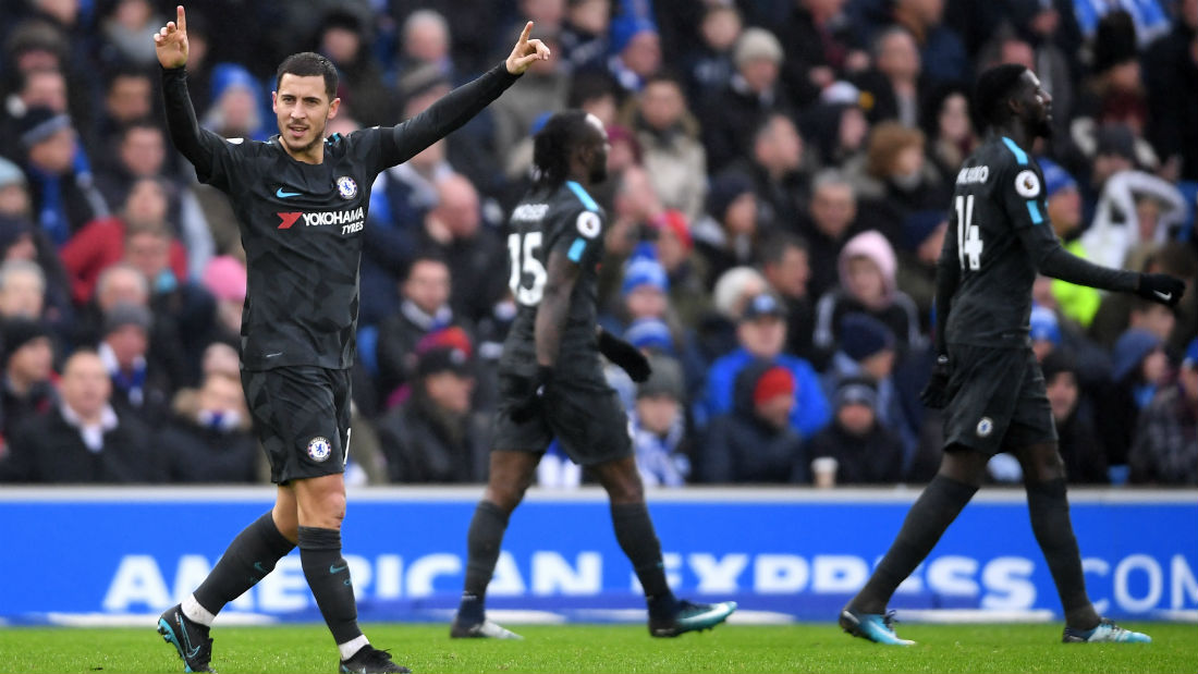 Ainda sem seu atacante alto, Chelsea desencanta com bola no ch&atilde;o e goleia o Brighton