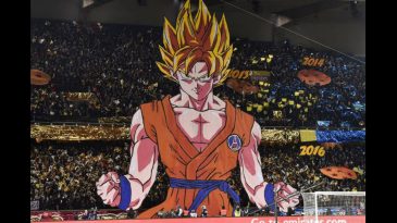 O PSG levou seu maior reforço ao clássico: Goku virou um mosaico genial no Parc des Princes