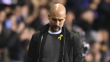 Guardiola é denunciado pela Federação Inglesa por usar laço pela independência da Catalunha