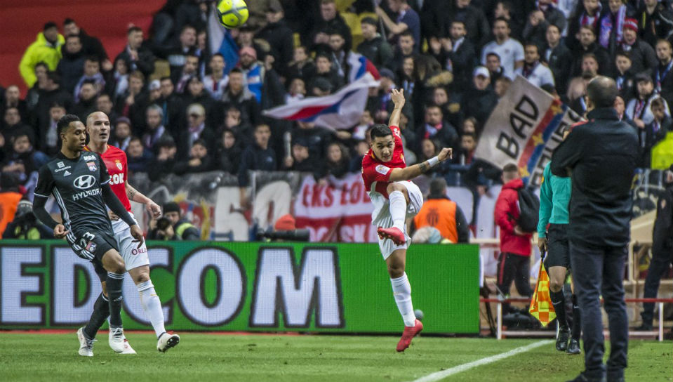 Monaco conquistou uma vit&oacute;ria mai&uacute;scula no confronto direto com o Lyon
