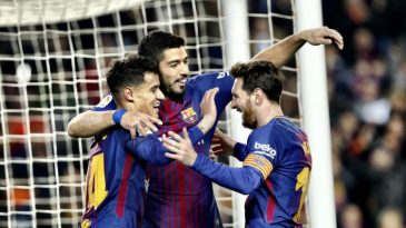 Enquanto Messi destruía e Suárez fazia três, Coutinho marcou seu primeiro golaço pelo Barcelona