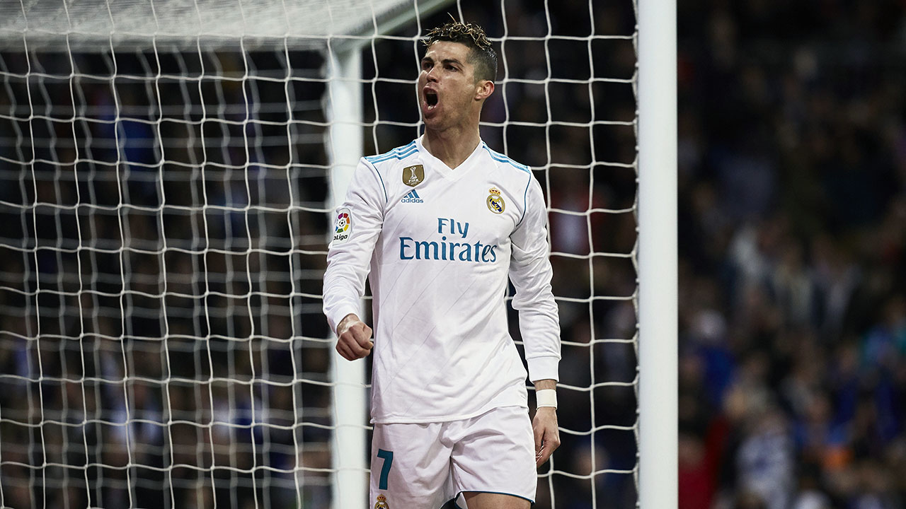 Cristiano Ronaldo, cada vez mais centroavante: 95% dos seus gols s&atilde;o de dentro da &aacute;rea