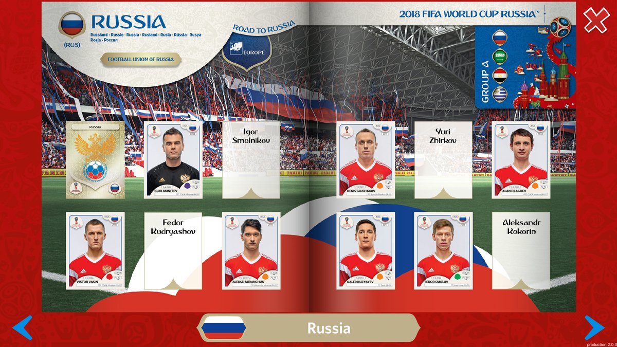 J&aacute; esta dispon&iacute;vel a vers&atilde;o online (e em aplicativo) do &aacute;lbum da Copa de 2018