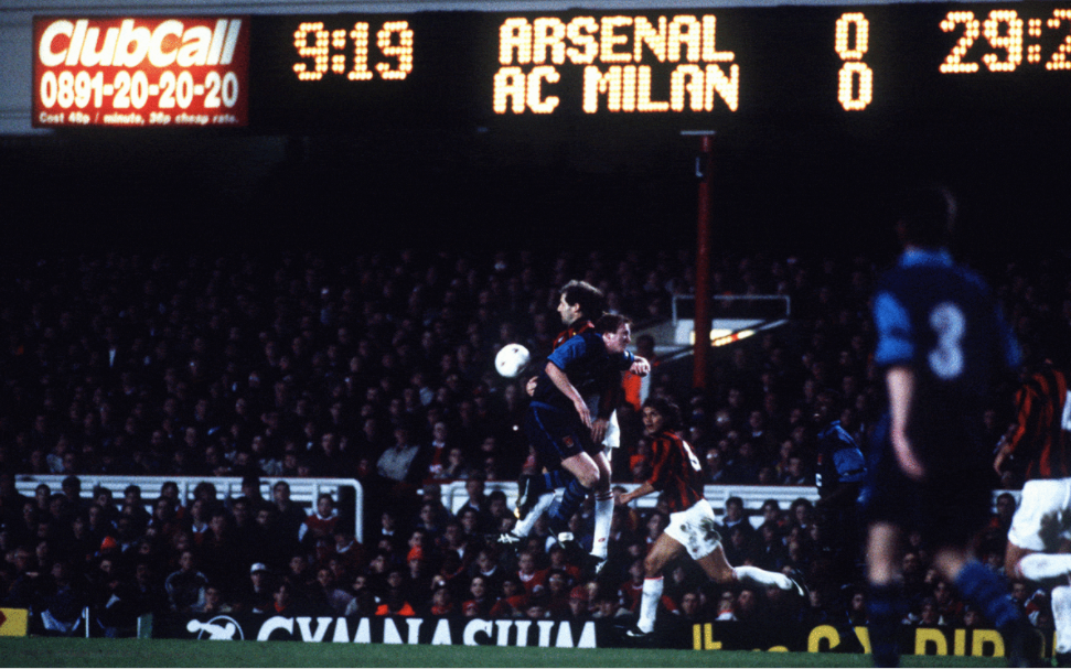 A esquecida final continental entre Milan e Arsenal: A Supercopa Europeia de 1994/95