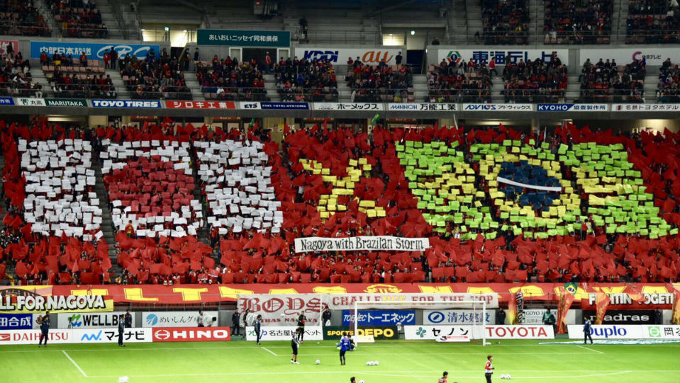 Time de J&ocirc;, Nagoya Grampus faz promo&ccedil;&atilde;o e evento &agrave; comunidade brasileira no Jap&atilde;o