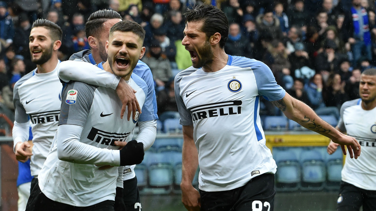 Icardi estava imposs&iacute;vel: Fez quatro gols, duas pinturas, e devastou a Sampdoria