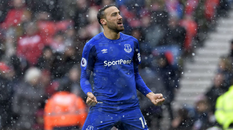 Cenk Tosun vai sendo o matador que o Everton espera: quatro gols nas &uacute;ltimas tr&ecirc;s rodadas