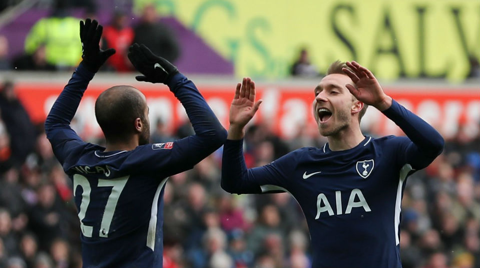 Tottenham caprichou nos gols e deu mais um passo na FA Cup, uma chance de referendar o bom trabalho