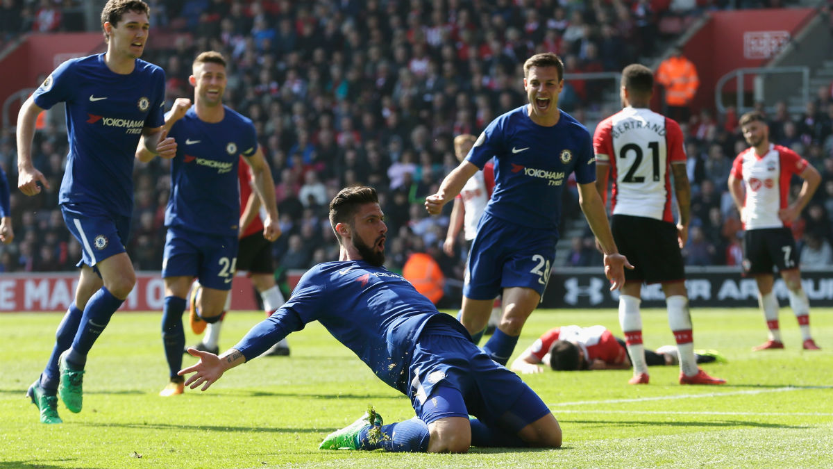 Substituto de impacto, Giroud sai do banco e ajuda o Chelsea a afundar o Southampton