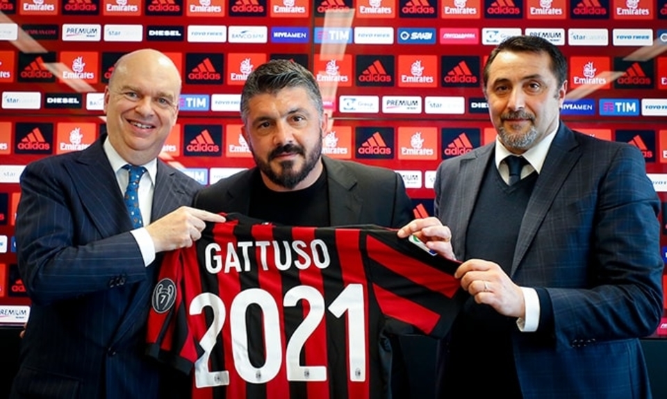 &Eacute; o jeito: Gattuso renova com Milan para ver at&eacute; onde seu trabalho o levar&aacute;