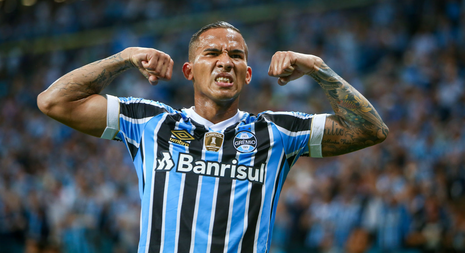 O Gr&ecirc;mio demorou a acordar, mas deu um banho de bola no segundo tempo contra o Monagas