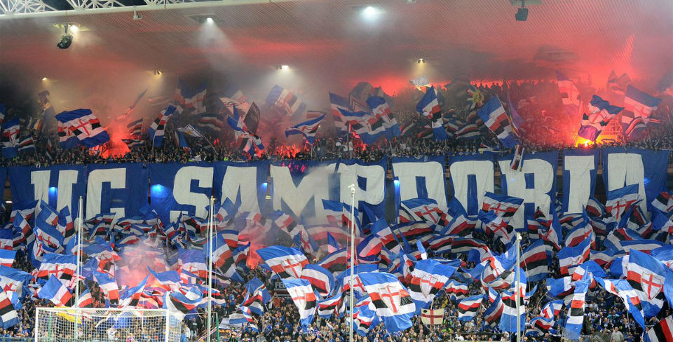 Mesmo sem gols, o Samp x Genoa contou com uma festa bel&iacute;ssima das duas torcidas