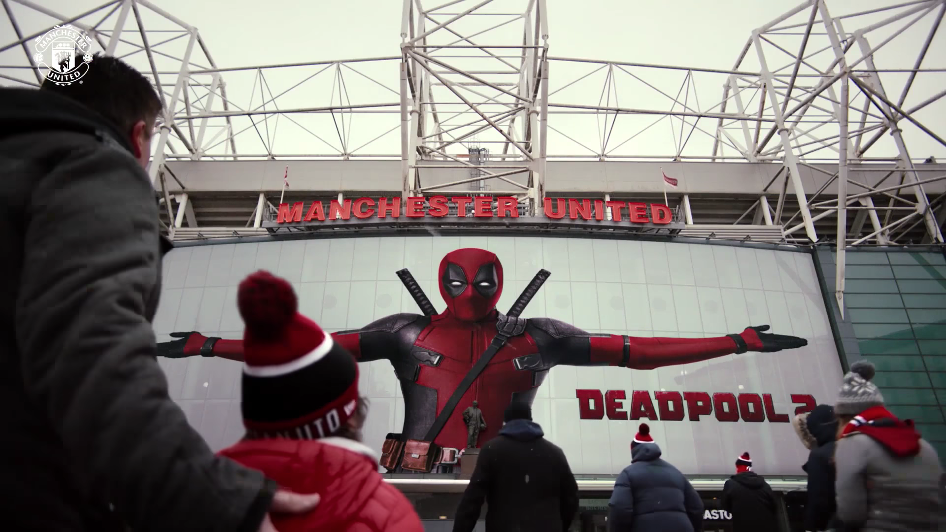 Jogadores do United participaram de um v&iacute;deo para promover o filme &lsquo;Deadpool 2&rsquo;