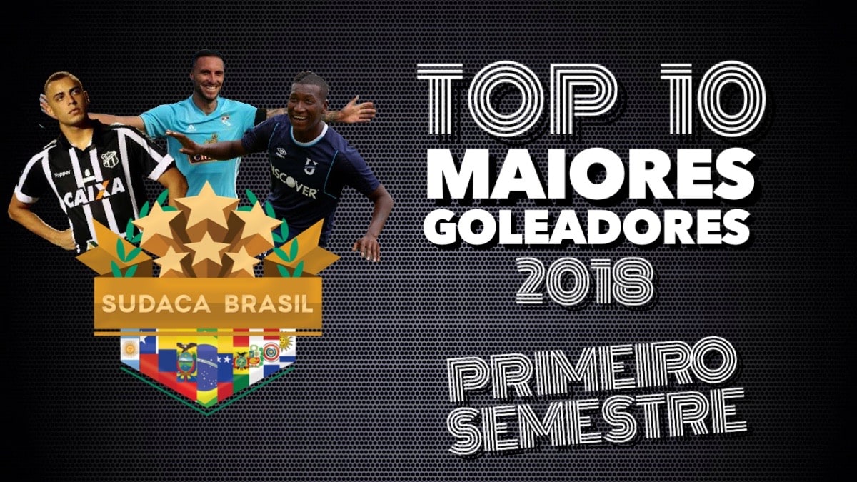[Sudaca Brasil] Estes s&atilde;o os maiores goleadores do futebol sul-americano no primeiro semestre de 2018