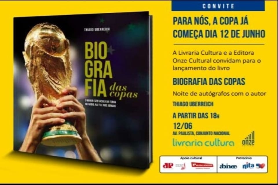 Premiado por mat&eacute;rias hist&oacute;ricas sobre Copas na r&aacute;dio, jornalista faz livro sobre elas