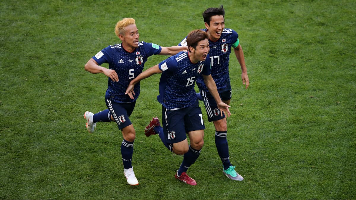 A expuls&atilde;o contribuiu, mas o Jap&atilde;o foi uma boa surpresa contra a Col&ocirc;mbia