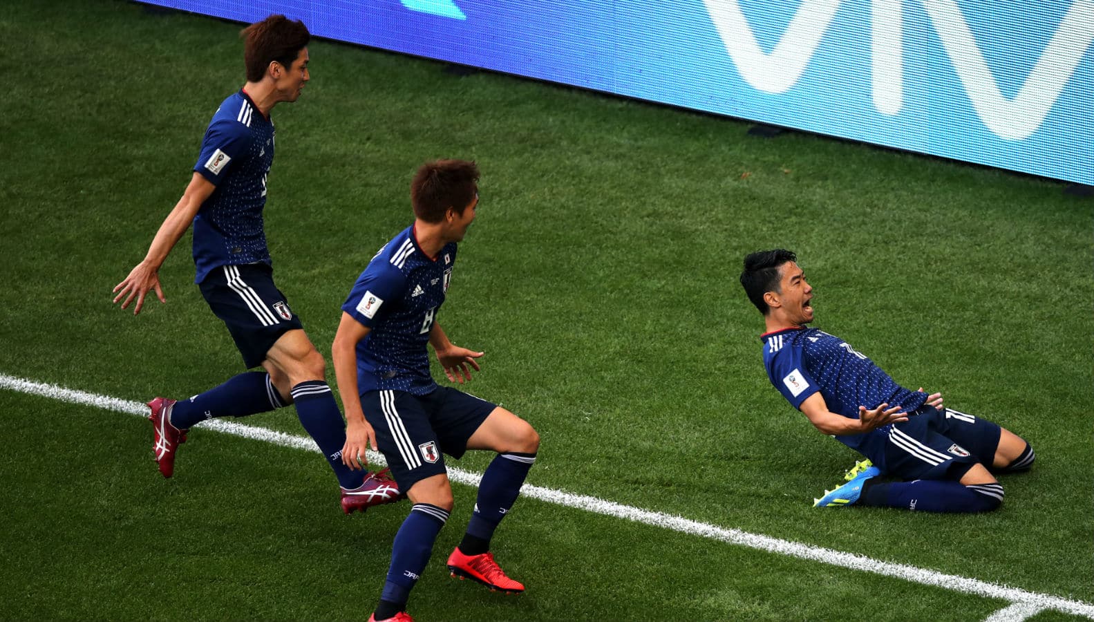 Quatro anos depois, o Jap&atilde;o se reencontrou com a Col&ocirc;mbia para reescrever a sua hist&oacute;ria