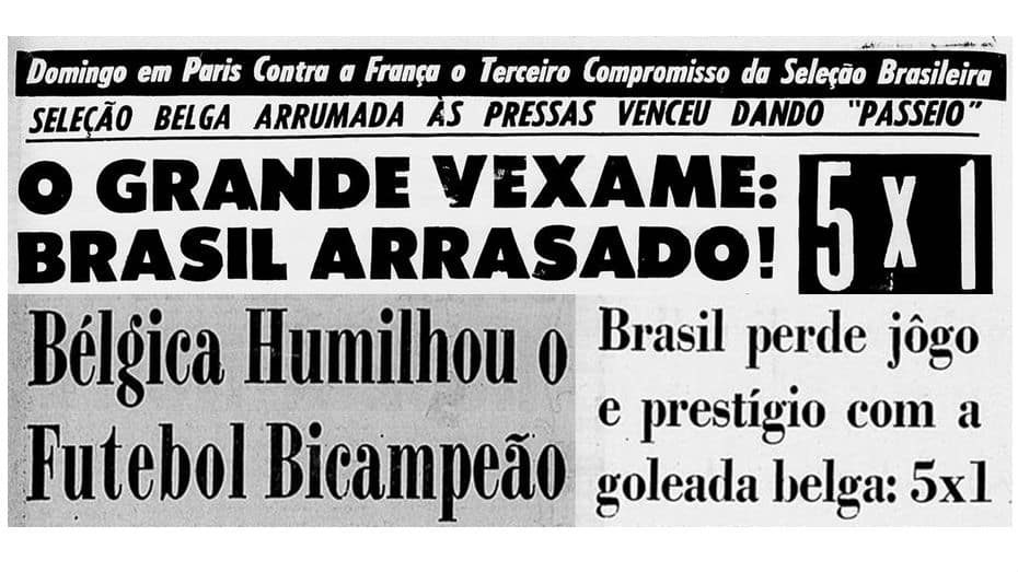 O dia em que o preparo f&iacute;sico da B&eacute;lgica demoliu o Brasil bicampe&atilde;o mundial: 5 a 1