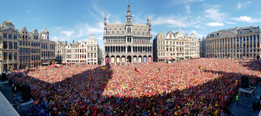 Qual o tamanho do feito da B&eacute;lgica na Copa? A multid&atilde;o em Bruxelas ajuda a responder