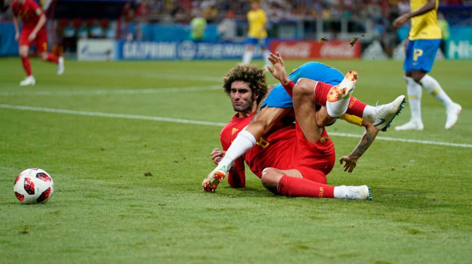 &Eacute; preciso reconhecer a &oacute;tima atua&ccedil;&atilde;o de Fellaini no jogo de sua vida